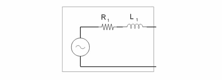 LRA voice coil and terminal equivalent circuit diagram