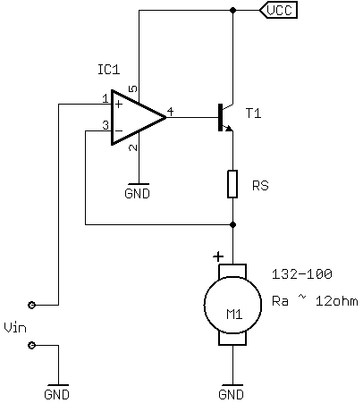 A motor voltage control circuit