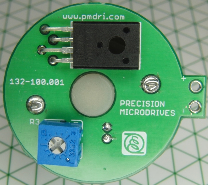 A front view of 132-100 PCB with AN6651