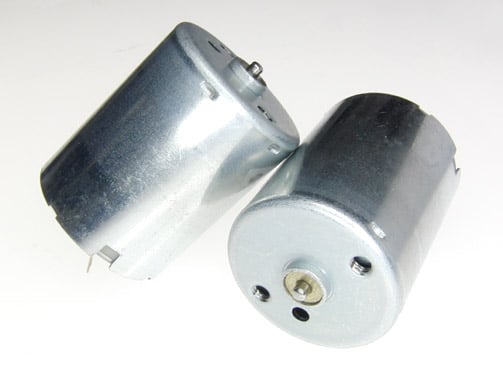 A pair of 325-100 25mm Enclosed Vibration Motor