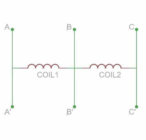 A coin motor equivalent circuit