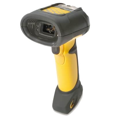 A vibrating handheld barcode reader