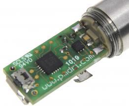 The side view of a PMD haptic motor with an added custom controller