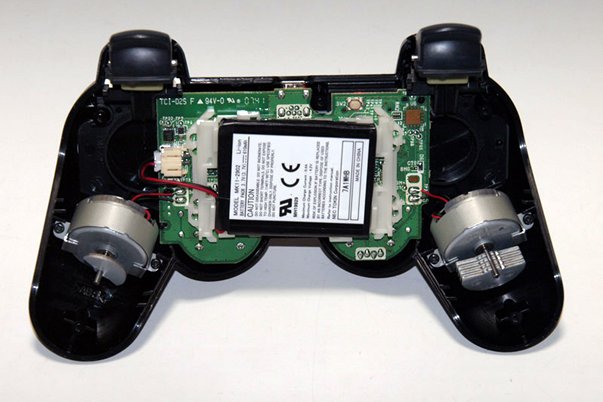 A video game controller with ‘dual shock’