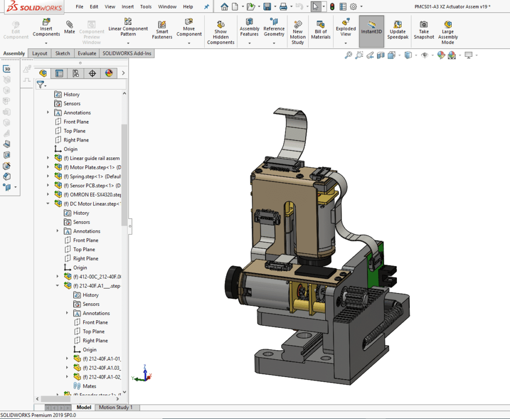 Motorised mechanism design