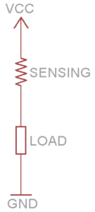 High side current sensing diagram