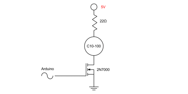 The test circuit diagram