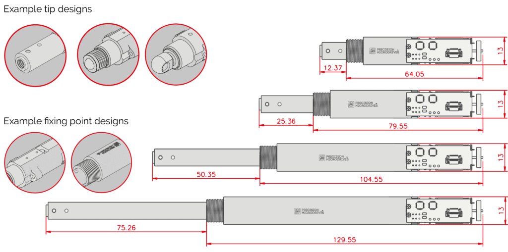 Example 12mm linear actuator reference design